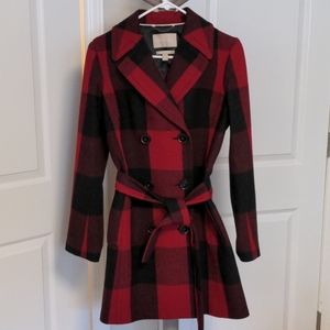 Buffalo plaid coat